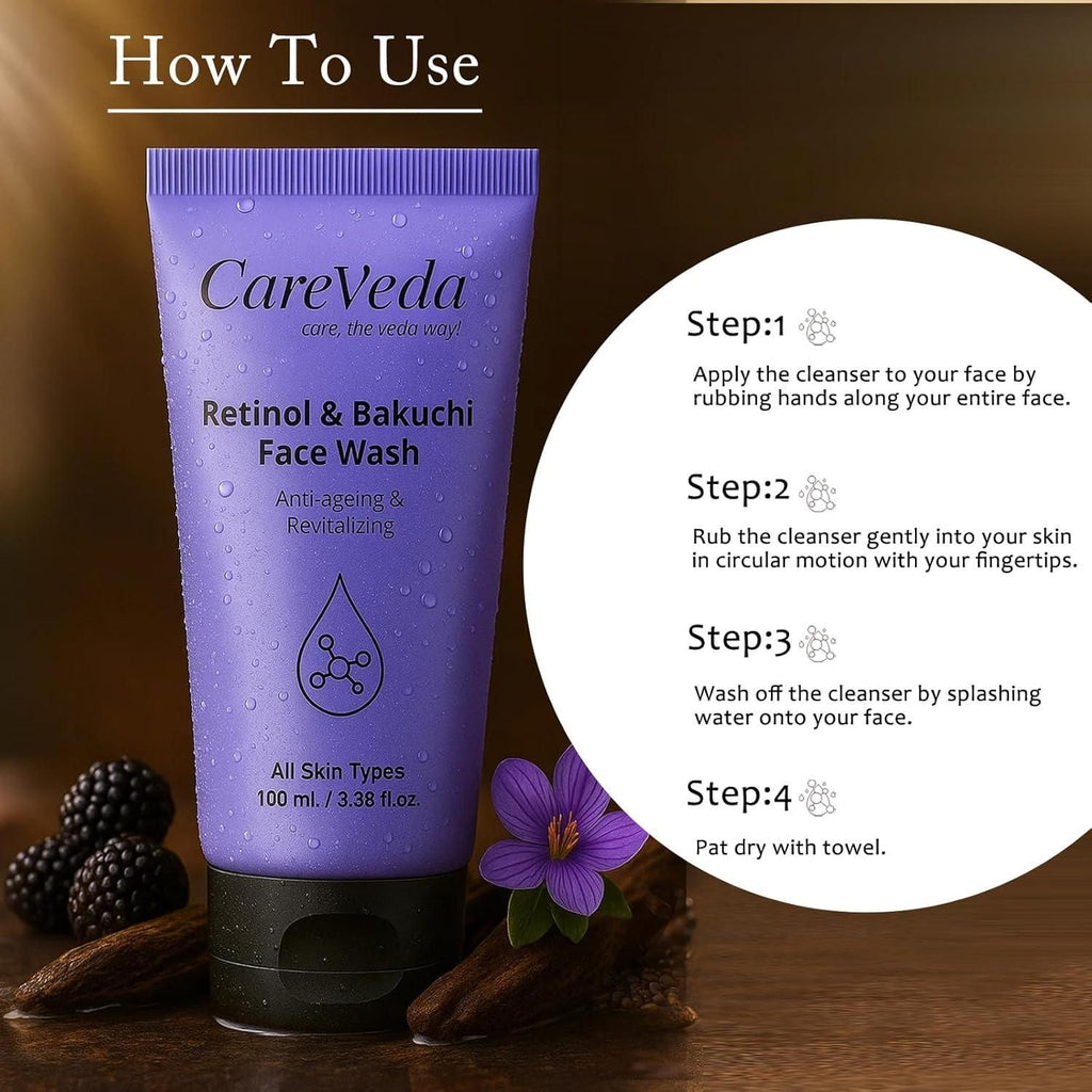 GlowRepair Face Wash with Retinol & Bakuchi – 100 ml