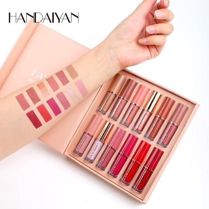 Velvet Matte Liquid Lipstick Set – 12 Stunning Shades Collection