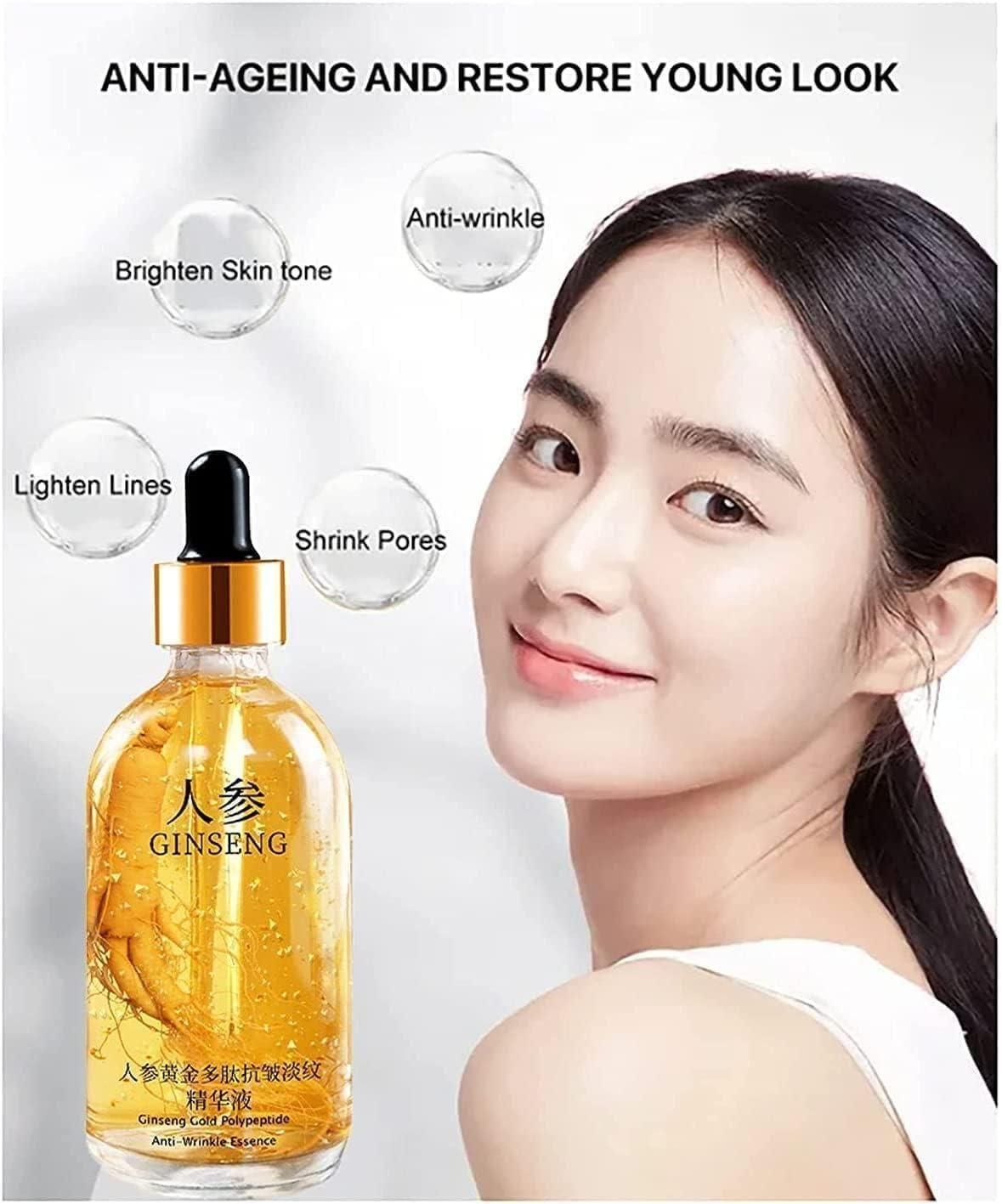 Luxury Ginseng Gold Peptide Serum (Pack of 2) – Youth Glow Treatment